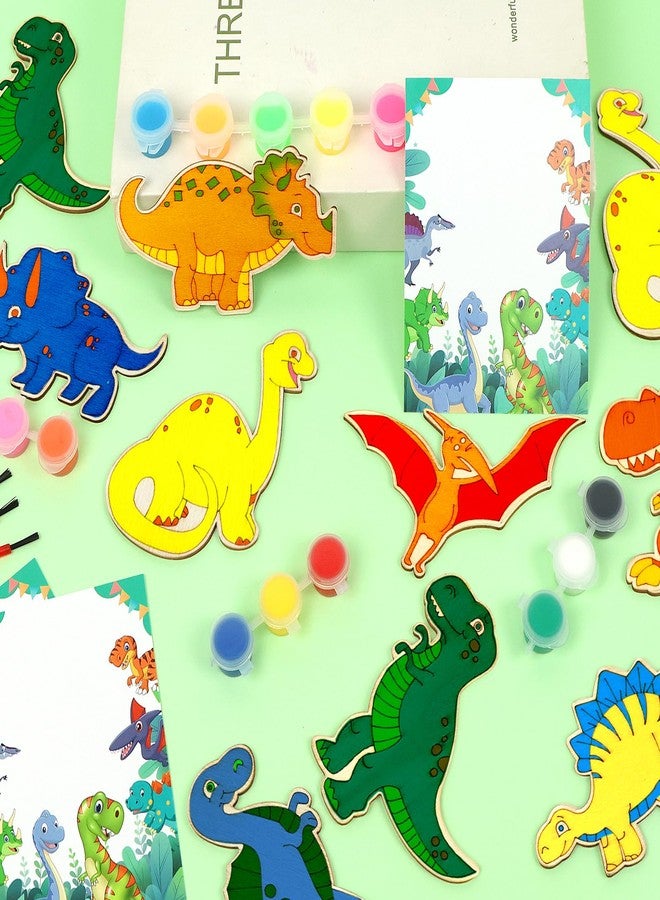 LARDUX Dinosaur Party Favors, 24PCS Dino Party Favors Painting Kit with Glow in The Dark Paint DIY Dinosaur Birthday Party Decorations Goodie Bag Stuffers for Kids - Image 3