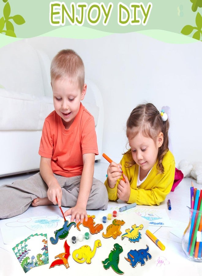 LARDUX Dinosaur Party Favors, 24PCS Dino Party Favors Painting Kit with Glow in The Dark Paint DIY Dinosaur Birthday Party Decorations Goodie Bag Stuffers for Kids - Image 5
