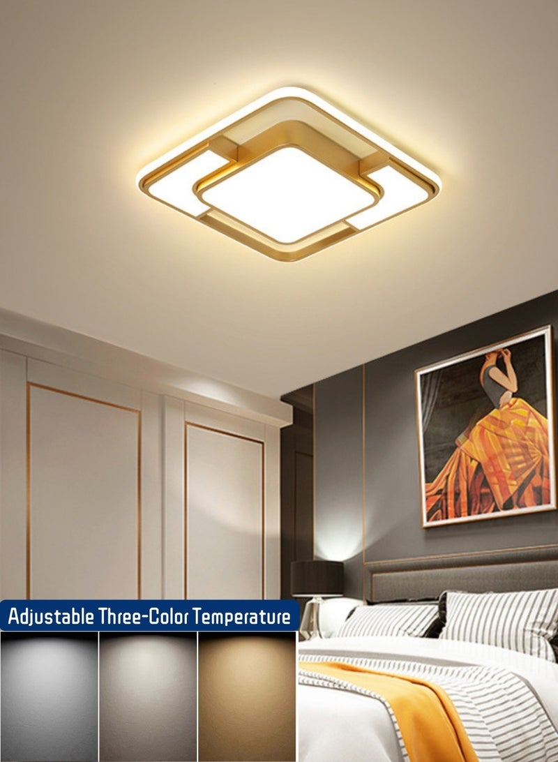أضواء LED العصرية أضواء الديكور أضواء السقف قابلة للتعديل درجة الحرارة ثلاثة ألوان نمط بسيط الحديثة تنطبق على غرفة المعيشة وغرفة النوم وغرفة المعاطف - Image 1