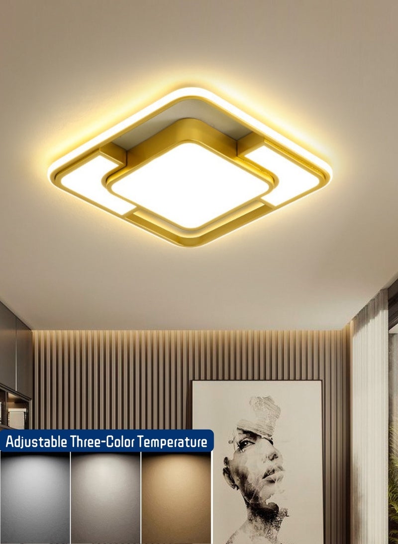 أضواء LED العصرية أضواء الديكور أضواء السقف قابلة للتعديل درجة الحرارة ثلاثة ألوان نمط بسيط الحديثة تنطبق على غرفة المعيشة وغرفة النوم وغرفة المعاطف - Image 3
