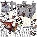 LovesTown 241PCS Medieval Dragon Toy Set Assembled Castle Toys Knight Warrior Figures Medieval Knights for Kids Birthday - Image 2