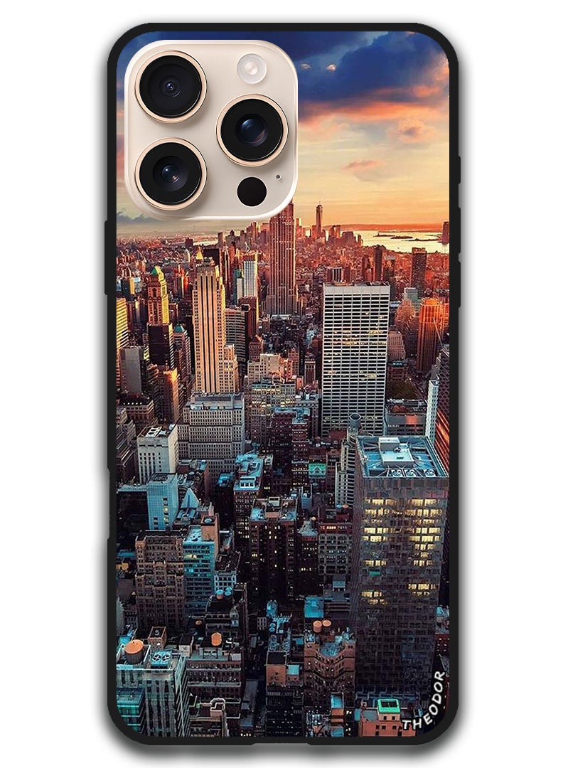 Theodor Protective Case Anti Scratch Shock Proof Bumper Cover For iPhone 16 Pro Max (6.9)-inch Newyork City - Image 1
