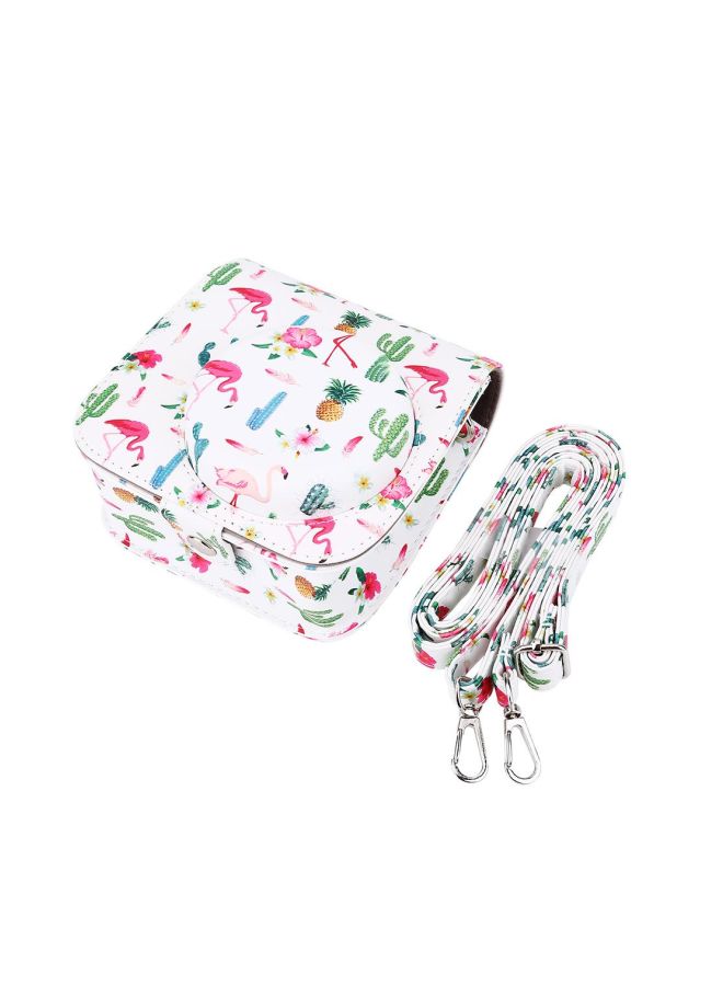 Protective Bag With Shoulder Strap For Fuji Fujifilm Instax Mini 8/8+/9 White/Pink/Green - Image 2