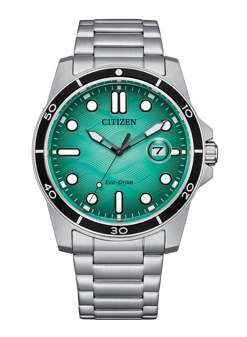 CITIZEN Eco-Drive Analog Stainless Steel Men's Watch AW1816-89L - Image 1
