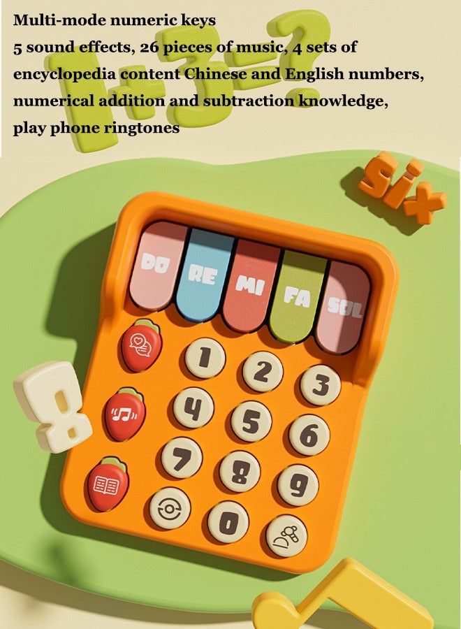 Multifunctional telephone toy Early childhood telephone car toy Children's music telephone toy Early childhood music story machine Children's pull-cart toy Educational enlightenment  - Image 4