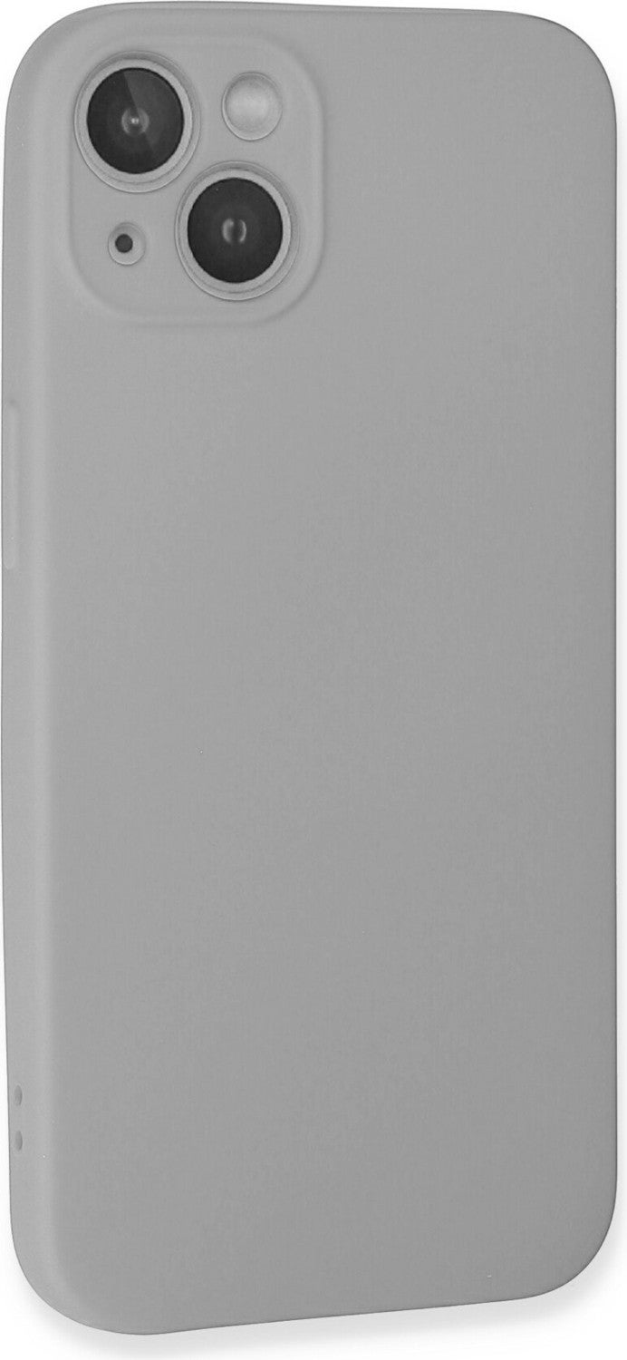 Bilişim Aksesuar iPhone 13 Case Nano Velvet Silicone Inside - Light Gray  - Image 3