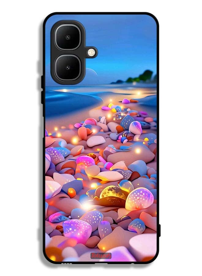 Tolwak Infinix Smart 10 Protective Case Cover Stones Art