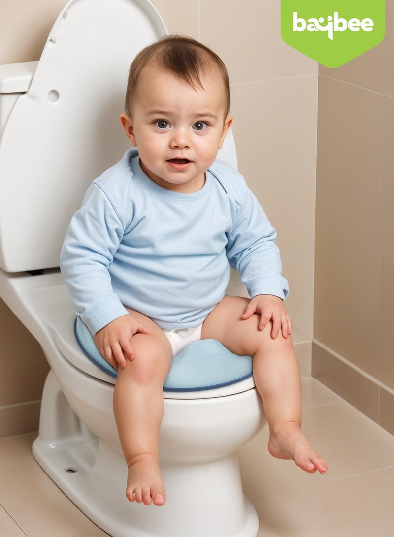 Baybee 3 in 1 Nando Baby Potty Seat For Kids, Baby Potty Training Seat Chair With Splash Guard & Potty Step Stool for Toddlers Kids Western Toilet Seat Potty Seat For 0 to 5 Years Boy Girl Blue - Image 2
