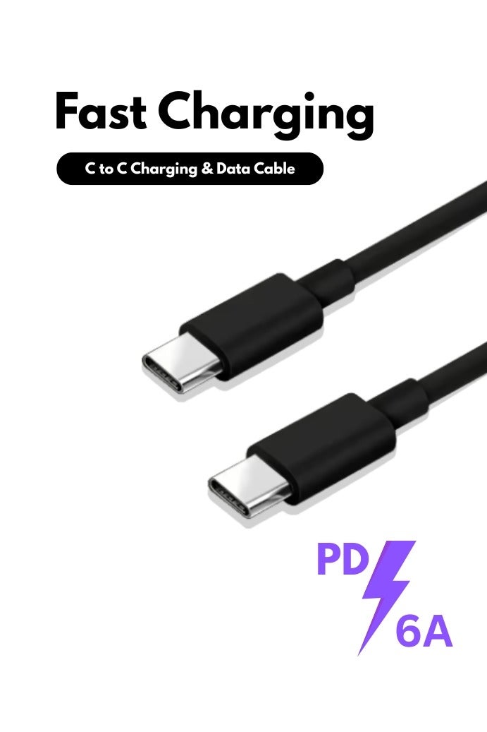 Durable USB-C 4.0 Cable – Braided Nylon, 1M Length, Universal Fast Charging for iPhone 16, MacBook, Galaxy, Xiaomi, OPPO - Image 1
