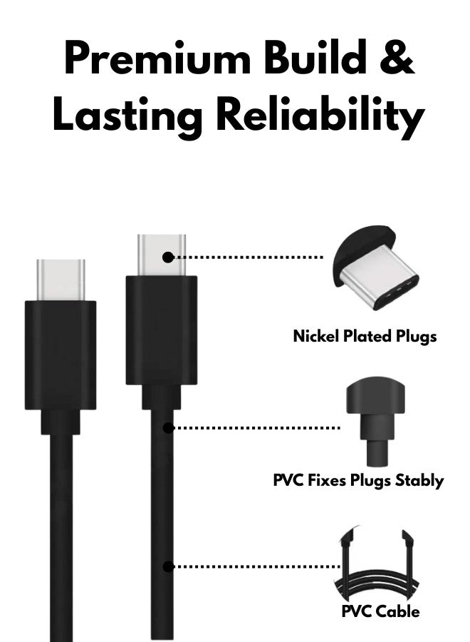 Durable USB-C 4.0 Cable – Braided Nylon, 1M Length, Universal Fast Charging for iPhone 16, MacBook, Galaxy, Xiaomi, OPPO - Image 5