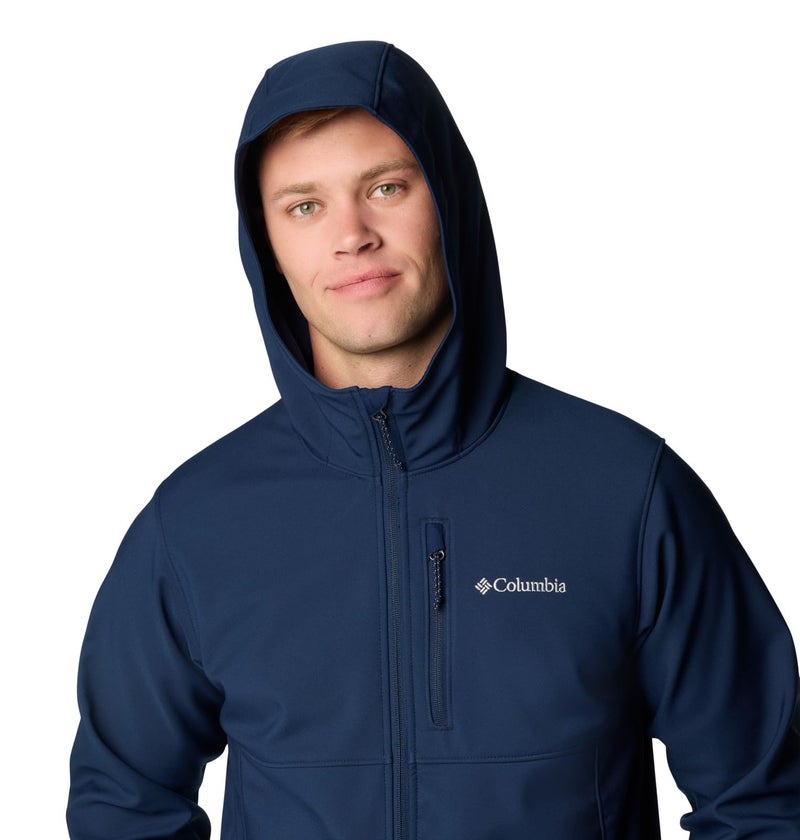 Columbia Mens Ascender II Hooded Softshell Rain Jacket, Collegiate Navy, XX-Large - Image 5