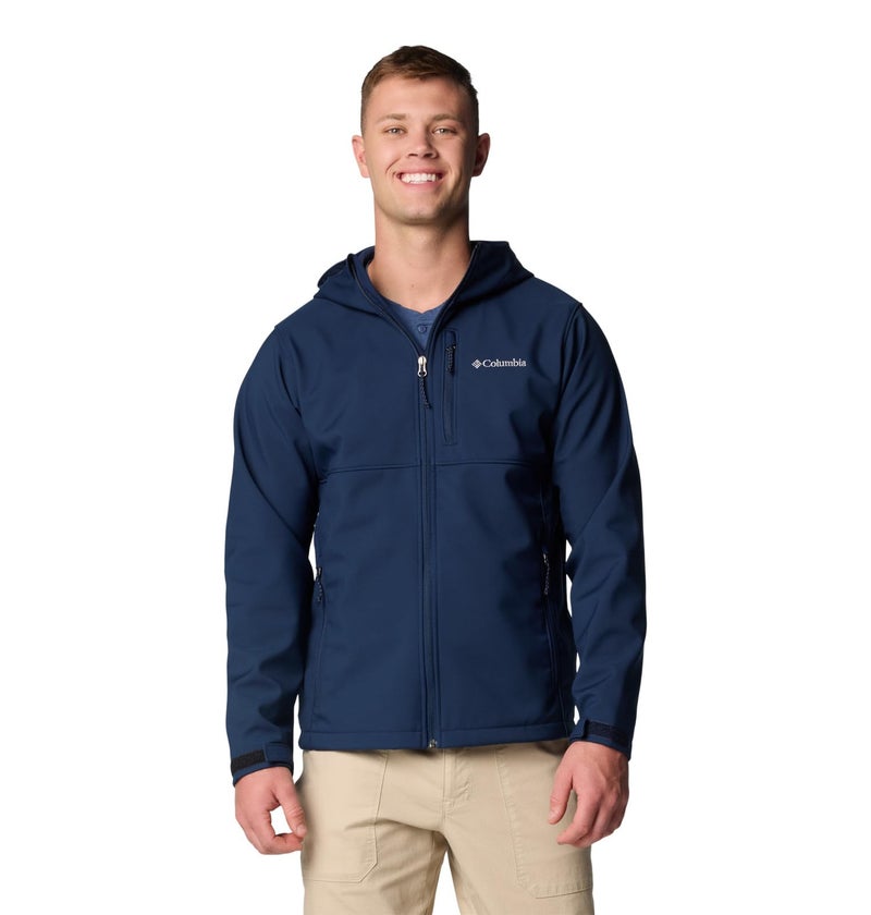 Columbia Mens Ascender II Hooded Softshell Rain Jacket, Collegiate Navy, XX-Large - Image 1