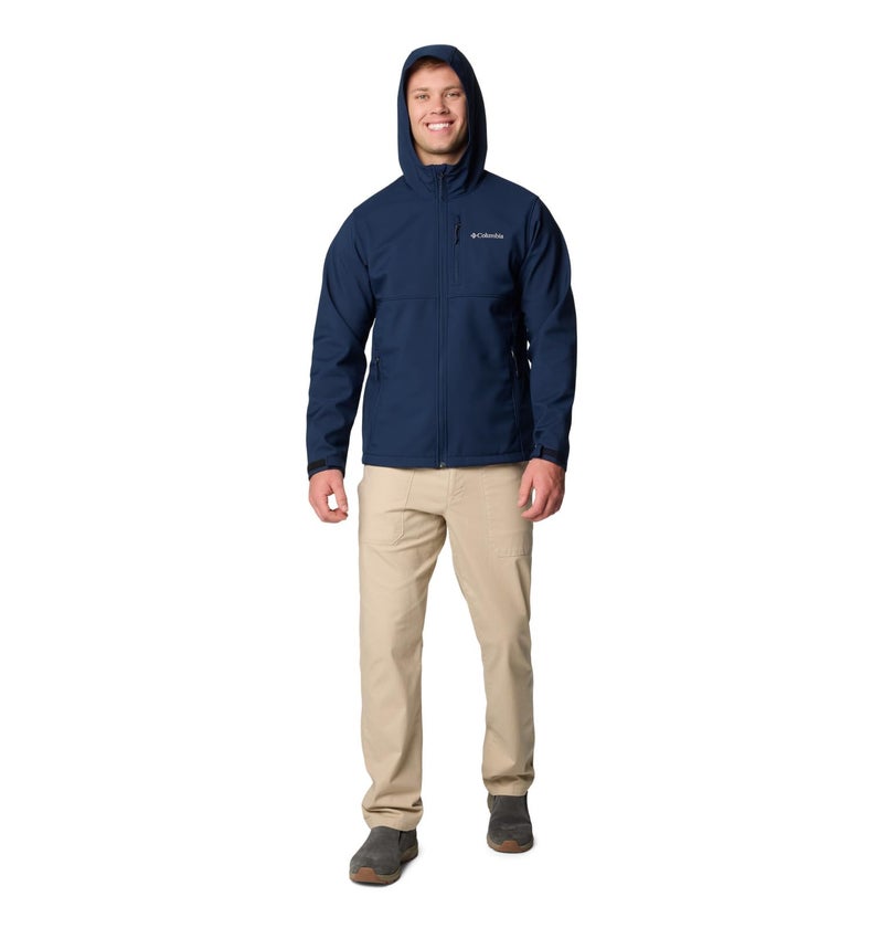 Columbia Mens Ascender II Hooded Softshell Rain Jacket, Collegiate Navy, XX-Large - Image 3