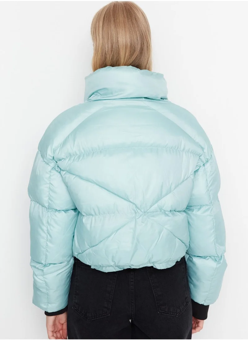 trendyol Zip Detail Puffer Bomber Jacket