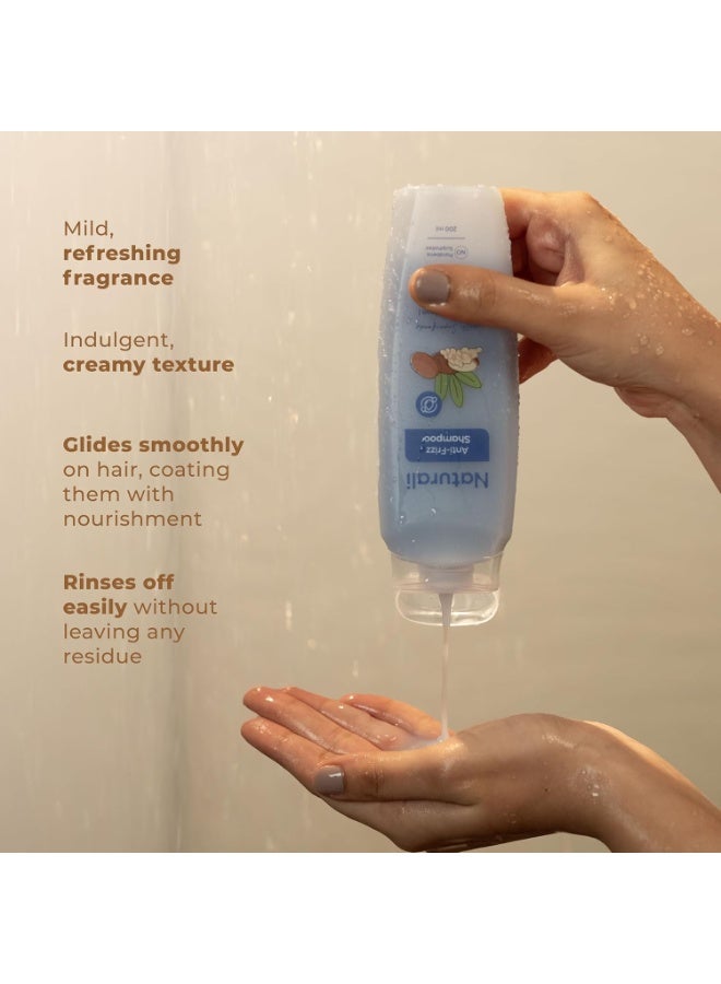 Naturali Moisture Filling Shampoo, With Hyaluronic Acid, Argan Oil & Quinoa For Dry & Dehydrated Hair, Adds Shine & Bounce, Hyaluron Moisture 100H, 370Ml. - Image 3