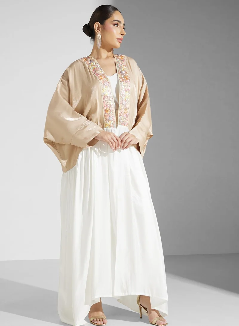 خزانة Color Block Detail Abaya