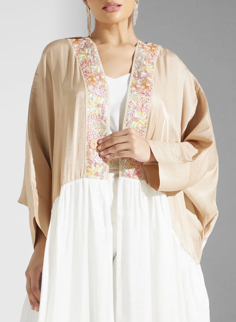 خزانة Color Block Detail Abaya