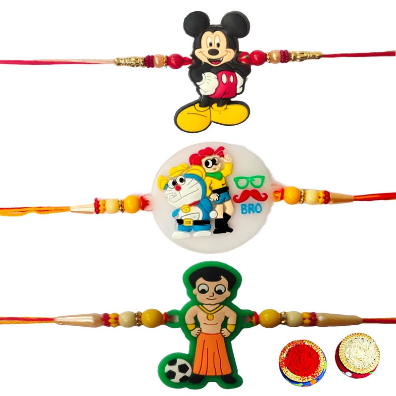 Anant Infinity Kids Favourite Combo Rakhi Band Bracelet With Mix Design For Brother & Sister for Rakshbandhan Combo, AI-Rakhi-241 - Image 2