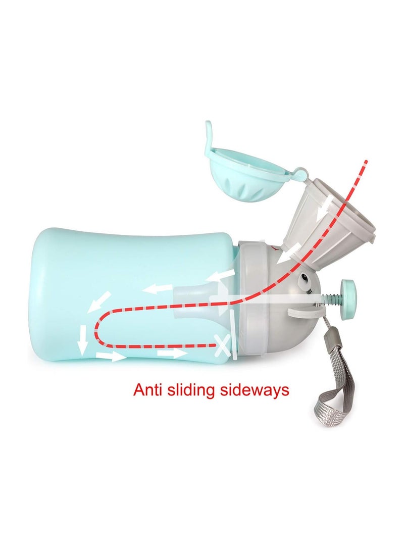 كيلا مبولة محمولة للأطفال في السيارة، مبولة محمولة للذكور والإناث، وعاء ليلي محمول، مناسبة لرحلات التخييم وتدريب الأطفال على استخدام المرحاض، لون أزرق - Image 3