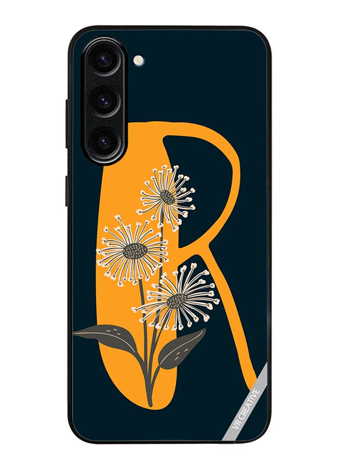 VR CREATIVE Protective Case Cover For Samsung Galaxy S23 Plus Alphabet R Design Multicolour - Image 1