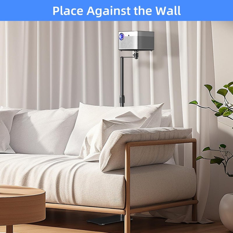 suptek Projector Stand Against Wall Hidden Stand, 360Â°Swivel, Height Adjustable, Mini Projector Mount Bracket, Compatible with Home Office Video Vlog DVR Camera, PR001FP - Image 3