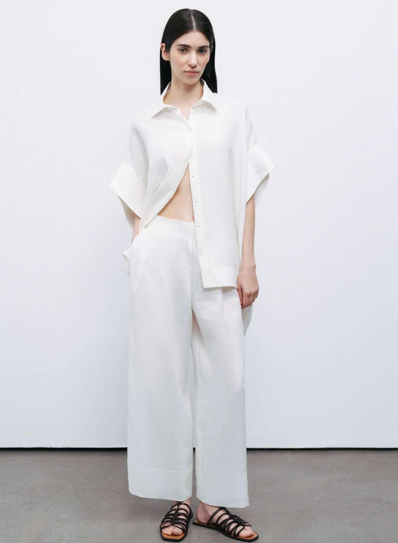 نوكتورن Flowy Linen Shirt