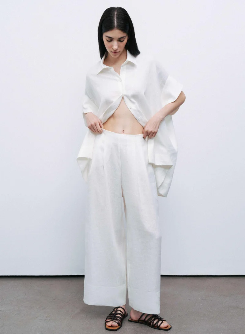 نوكتورن Flowy Linen Shirt