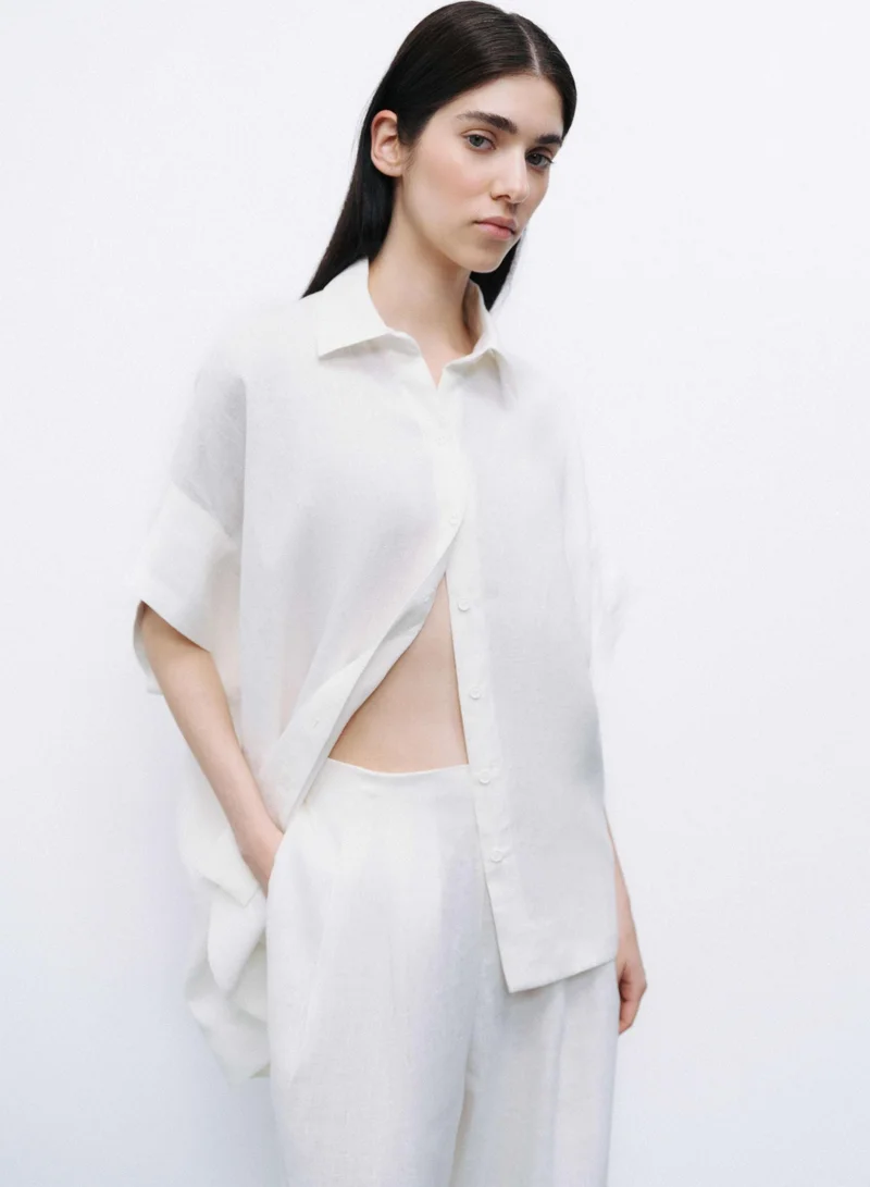 Nocturne Flowy Linen Shirt