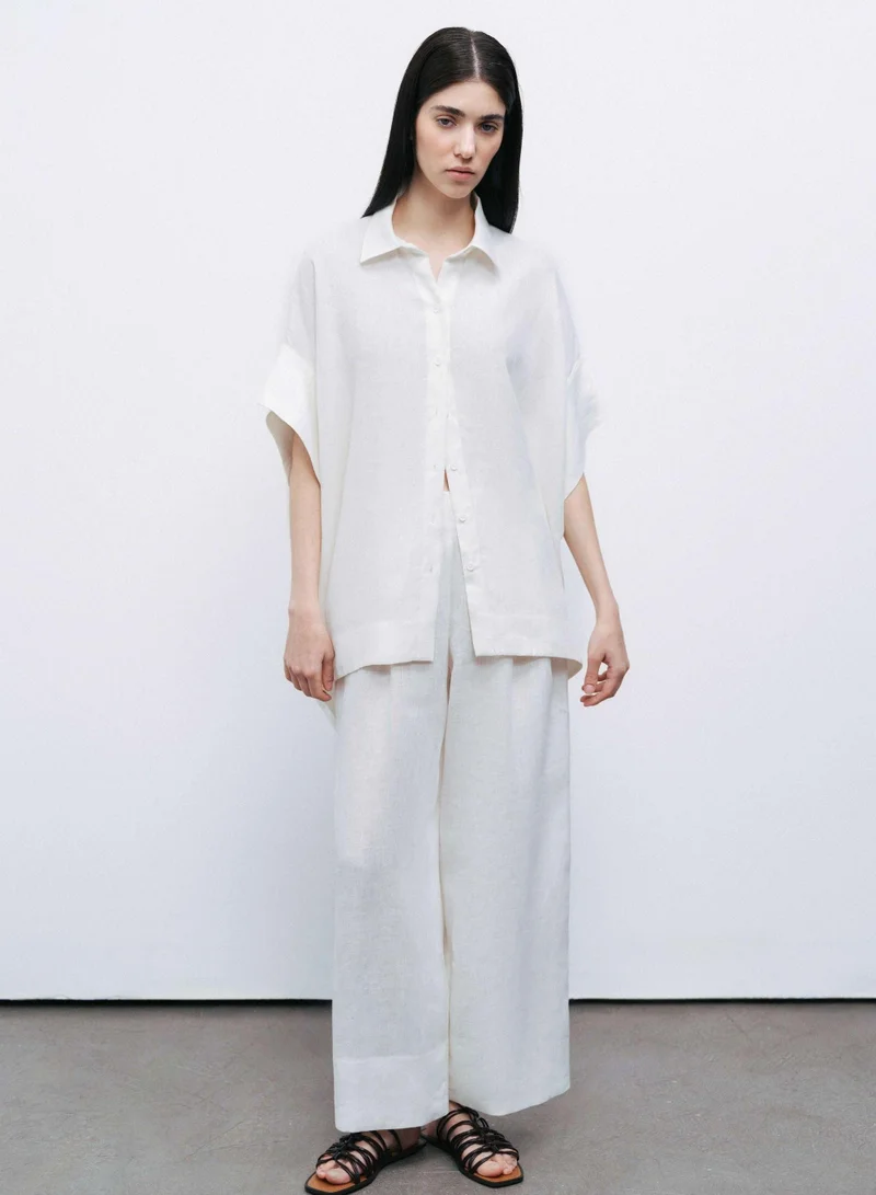 Nocturne Flowy Linen Shirt