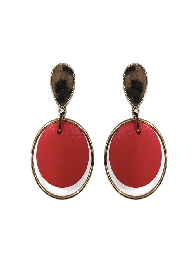 La Belleza Gold Plated Wooden Hoop Drop Dangler Earring for Girls and Women Crystal Rhinestone Zircon Tops Earrings Geometrical Floral Stud Earrings for Girls & Women