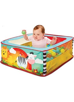 BabyGo BabyGo Large Size Ball Pool for Kids, Foldable Square Zebra Ball Pool Play Tent Kids, Playground Tent House - Ball Pool Game for 2-5 Years Old Kids, Boys, Girls (Balls not Included)  - Image 1