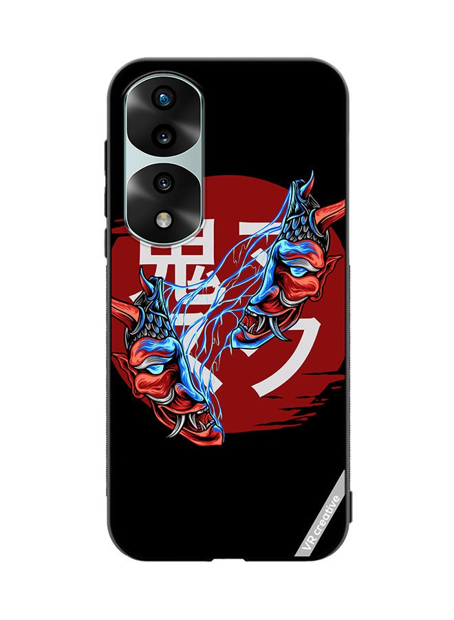 VR CREATIVE Protective Case Cover For Honor 70 Pro plus Cracked Mask Design Multicolour - Image 1