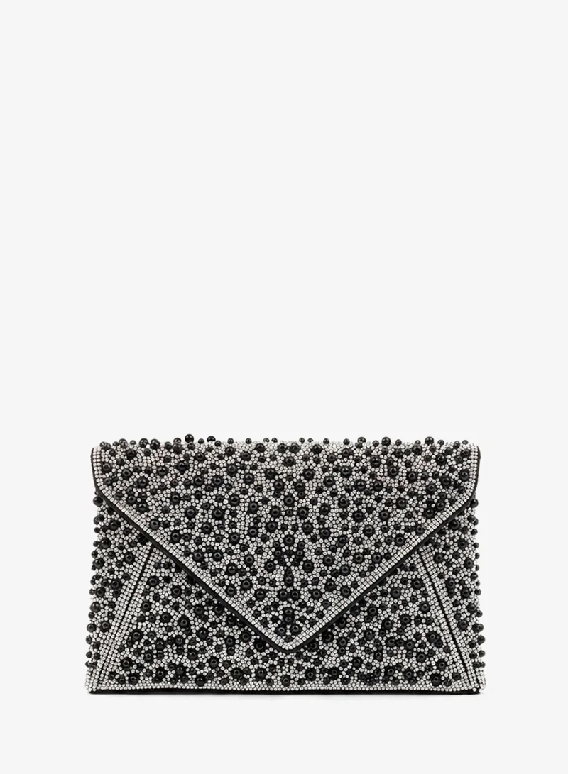 Viny Viny Women's Beaded Crystal Envelope Clutch – Embellished Evening Bag for Parties & Weddings