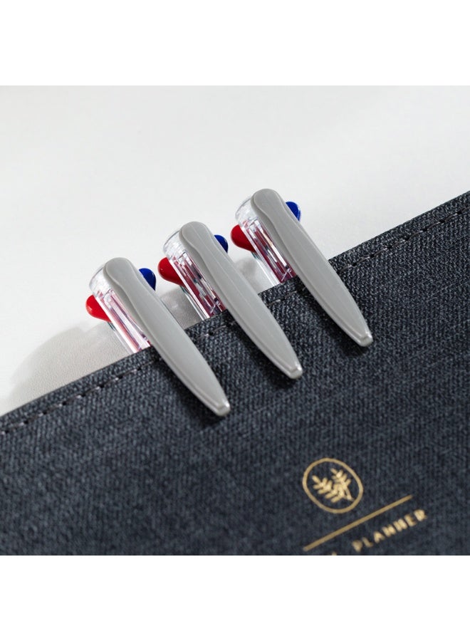 Deli قلم حبر جاف متعدد الألوان 3 قطع بأربعة ألوان حبر - Image 4