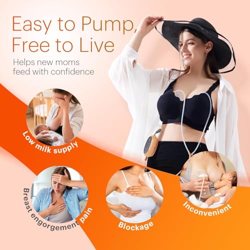 Horigen Upgraded Wearable Hands Free Breast Pump: D6 Portable Low Noise Breastfeeding Pumps with 3 Modes & 9 Levels & Memory Function | Leak-Proof Double-Seal Design | Strong Suction 15/17/21/25mm Flange - Image 4