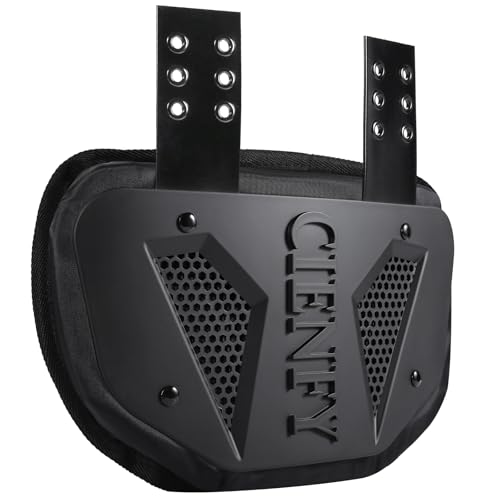 Cienfy Football Back Plate for HighImpact Protection Universal Football Backplate for Shoulder Pads for Youth and Adult Black Youth - Image 1