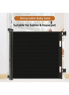 Child Baby 59” Wide Safety Gate; Retractable Design For Home Or Travel; Doorways Stairs Hallways Indoor Outdoor (Black) - pzsku/Z1853979C34B174D7B653Z/45/_/1698513904/63533c4d-f3c6-4ead-8d5c-d170e4154956