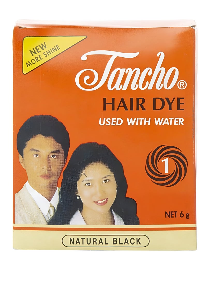 تانشو شعر جاف طبيعي أسود 6 جرام