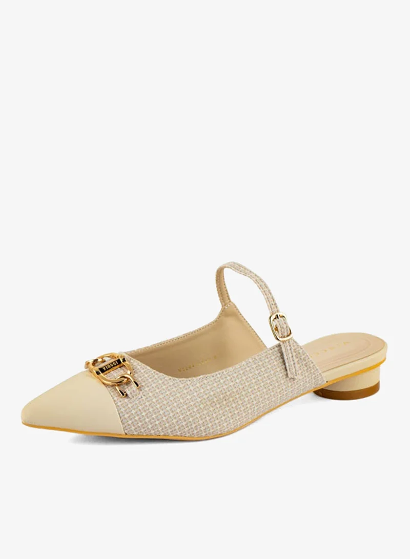 Vincci Women Pointed Toe Mid Heel Sandals