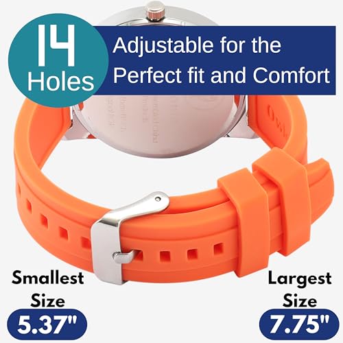 OWLCONIC Analog Kids Watch Bright Orange - Girls & Boys Watches Ages 7-12 - Kids Analog Watch - Telling Time Teaching Tool - Gift Watches for Girls and Boys - Image 4