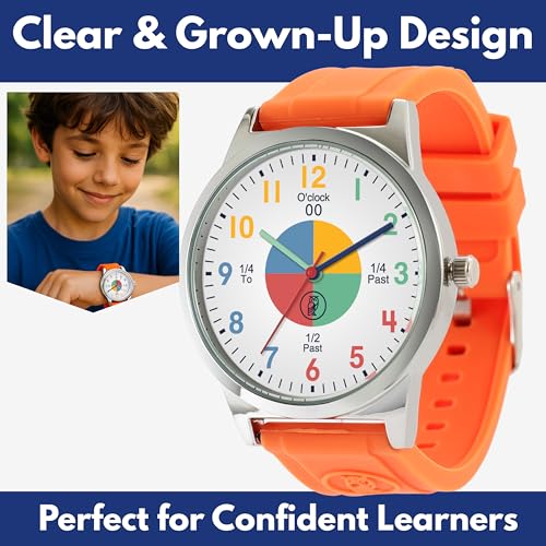 OWLCONIC Analog Kids Watch Bright Orange - Girls & Boys Watches Ages 7-12 - Kids Analog Watch - Telling Time Teaching Tool - Gift Watches for Girls and Boys - Image 5