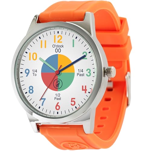 OWLCONIC Analog Kids Watch Bright Orange - Girls & Boys Watches Ages 7-12 - Kids Analog Watch - Telling Time Teaching Tool - Gift Watches for Girls and Boys - Image 1