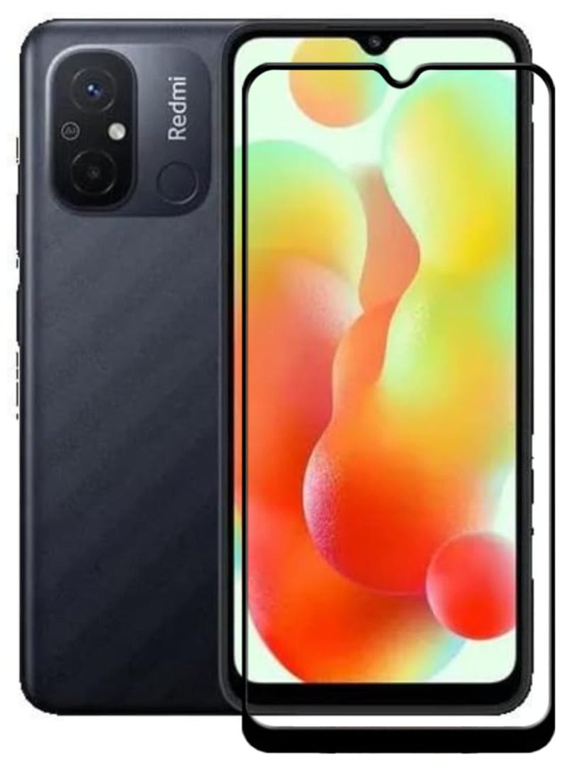ACLIX Antistatic ESD Dustproof Premium Quality High Definition Tempered Glass Screen Protector Designed For Xiaomi Redmi 12C - Image 1