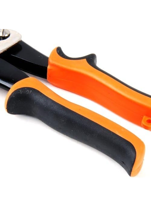 Tactix Tactix 273015 Aviation Scissors Right Cut Tin Snip 10Inch BlackOrange  - Image 5