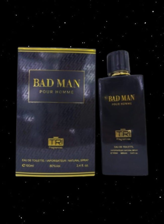 TRI 12 Pieces Bad Man Perfume For Men 100ml EDT - Image 2