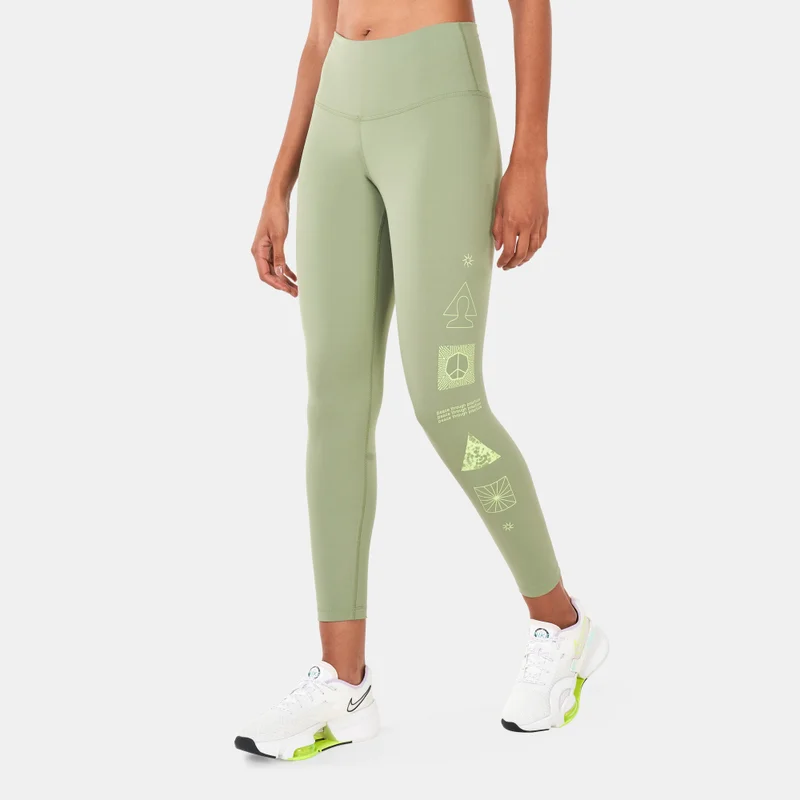 Nike Women's Pro Yoga Dri-FIT 7/8 Graphic Leggings