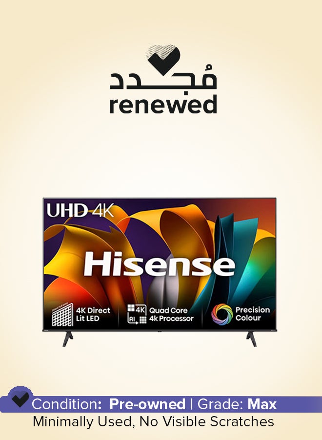 Hisense Renewed - 43 Inch 4K Full Smart TV 43A61N black - Image 1