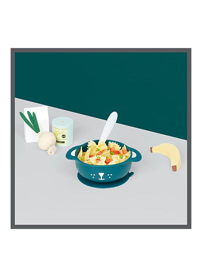 babymoov 2-Piece Silicone Bowl And Spoon Weaning Set In Blue, Soft Silicone Material, Non-Slip Base, Ergonomic Spoon Design, Microwave And Dishwasher Safe, Lightweight And Portable  - Image 5