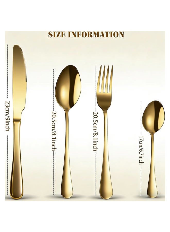 LYFJXX Flatware Serving Set, 24 Pieces - Image 2