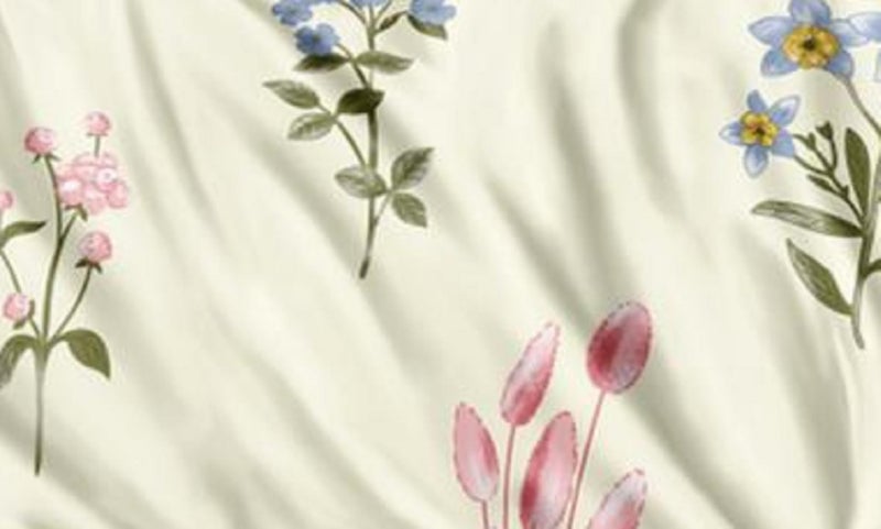 SHOPICTED Microfiber Super Soft Ac Comforter/Duvet for Double Bed King Size 90 X 100 Inch, Reversible (Multicolor) - Flowers Bouquet - Image 3
